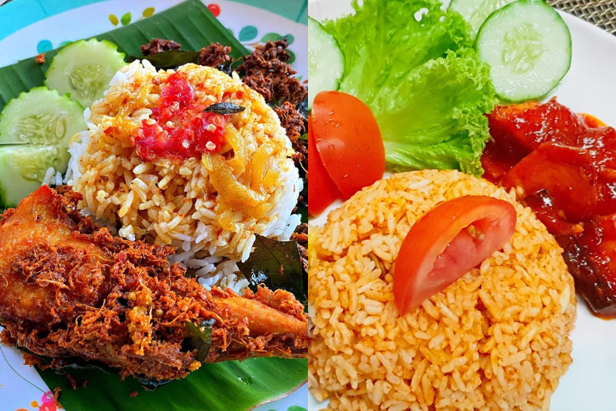 Ramai yang inginkan nasi kukus ayam rempah dan nasi tomato dikembalikan semula djual di kedai-kedai makan.
