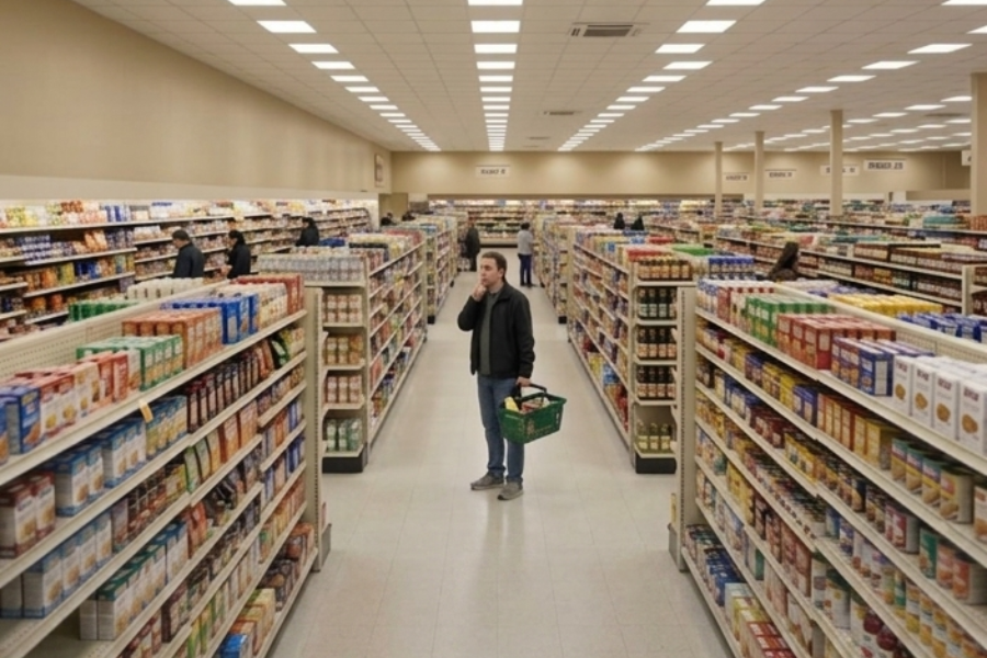 Pasar raya elak letak jam untuk buatkan kita cenderung duduk lebih lama.