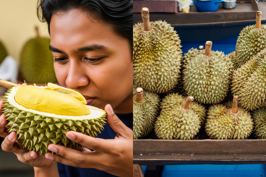Durian D604 antara yang terawal gugur.