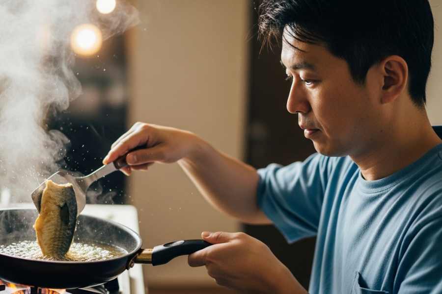 Masakan tidak akan melekat walaupun tidak menggunakan kuali anti lekat.