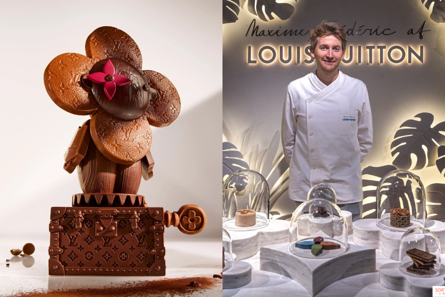 Sapuan coklat mewah oleh Louis Vuitton dihasilkan oleh Cef Pastri Terbaik 2025, Maxime Frédéric.