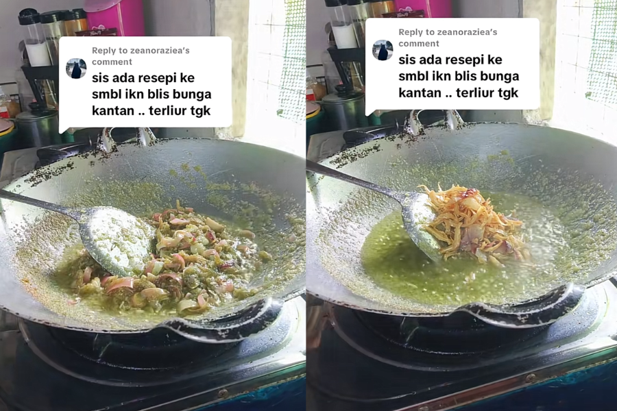 Penggunaan bunga kantan yang memberikan aroma harum serta rasa segar