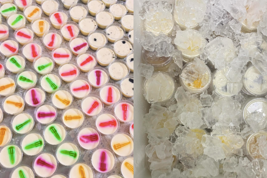 Peniaga puding dari Dungun, Terengganu ini turut menawarkan konsep infaq. 