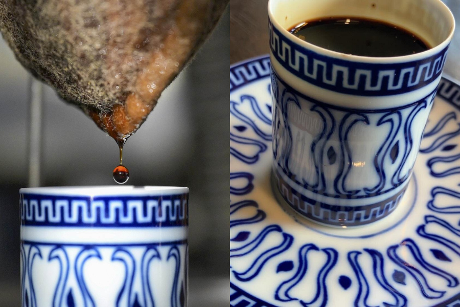 Proses penyaringan untuk secawan kecil kopi mengambil masa sehingga empat jam. Foto - THE JAPAN NEWS