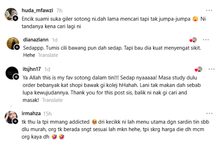 Antara komen di laman Threads.