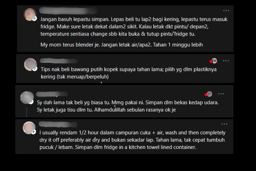 Perkongsian petua dari netizen.