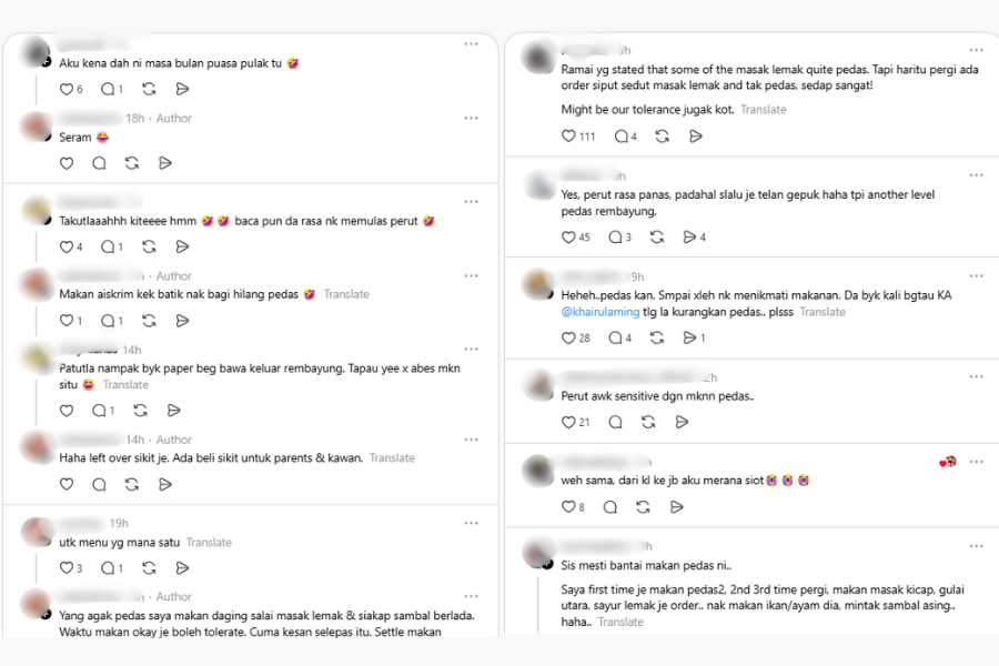 Komen netizen di laman Threads.