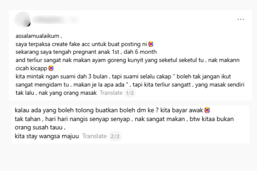 Perkongsia ibu hamil ittu mencuri perhatian ramai.