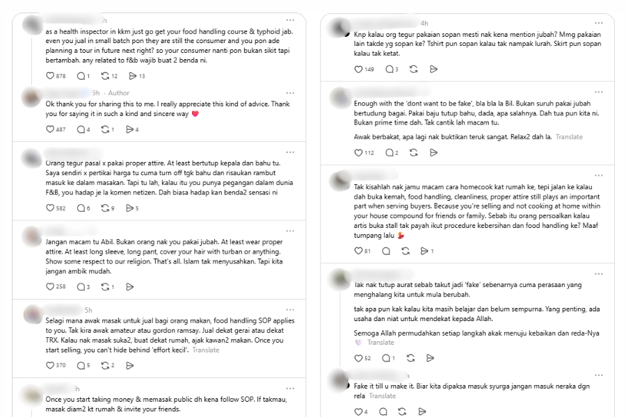 Komen netizen di laman Threads.