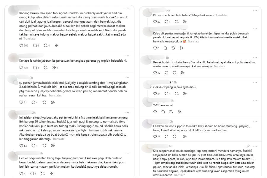 Komen netizen di laman Threads.