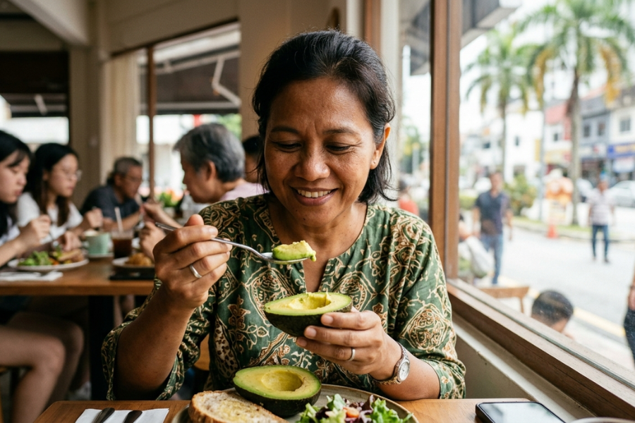 Avokado mengandungi lemak sihat sangat diperlukan untuk tubuh yang mengalami perubahan hormon.