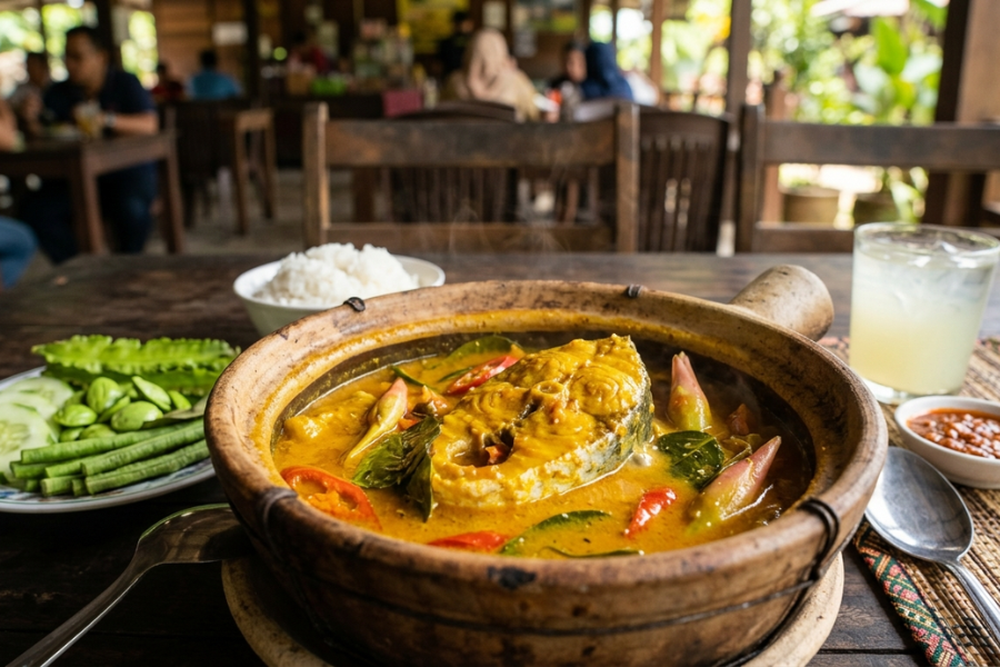 Sebagai anak jati kelahiran Pahang, Siti turut handal menyediakan hidangan patin masak tempoyak.