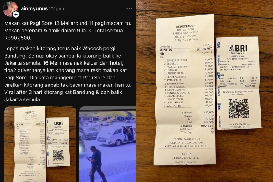 Kronologi kejadian sekumpulan pelancong Malaysia yang dituduh tidak membayar selepas makan di Pagi Sore.
