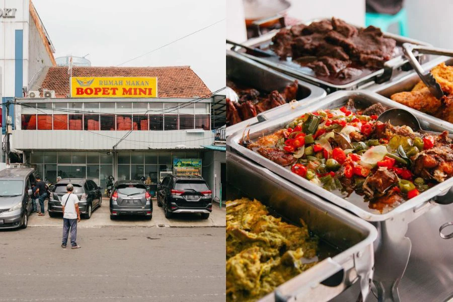 Bopet mini antara restoran Nasi Padang yang mesra poket. -Foto Manual Jakarta