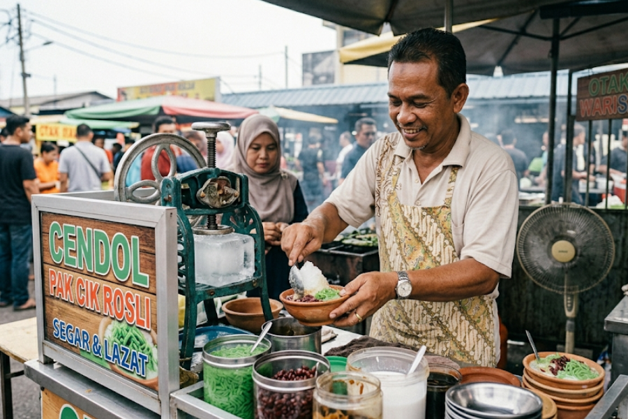 Cendol menjadi antara pencuci mulut paling popular di Malaysia dan Singapura terutama ketika cuaca panas.