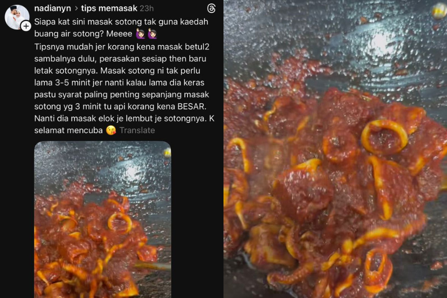 Petua tersebut boleh menaikkan rasa sambal tumis.