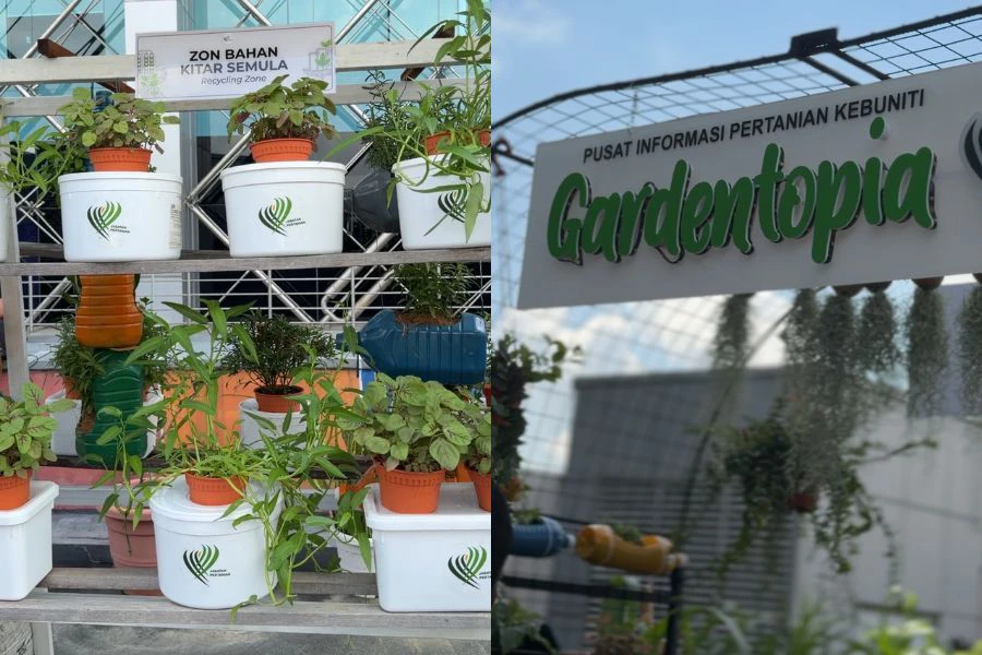 Hab pertanian komuniti moden berkonsepkan 'rooftop garden' yang diperkenalkan bagi mengalakkan orang ramaibercucuk tanam.