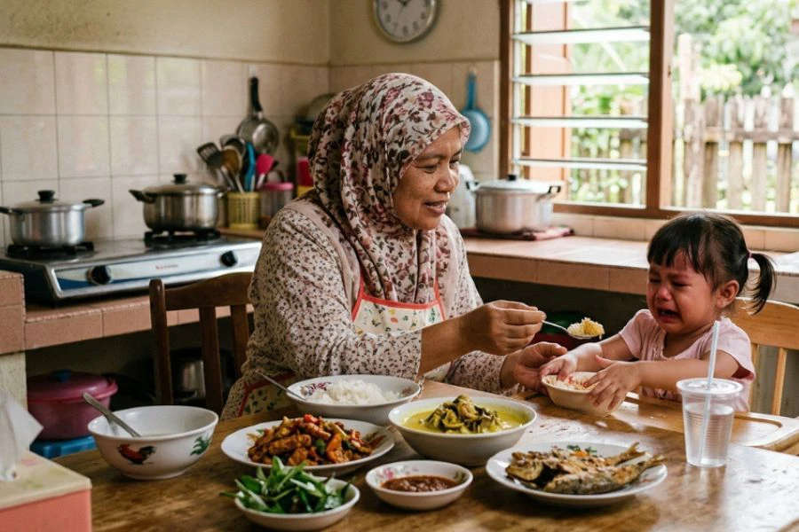Elakkan memaksa anak untuk makan.