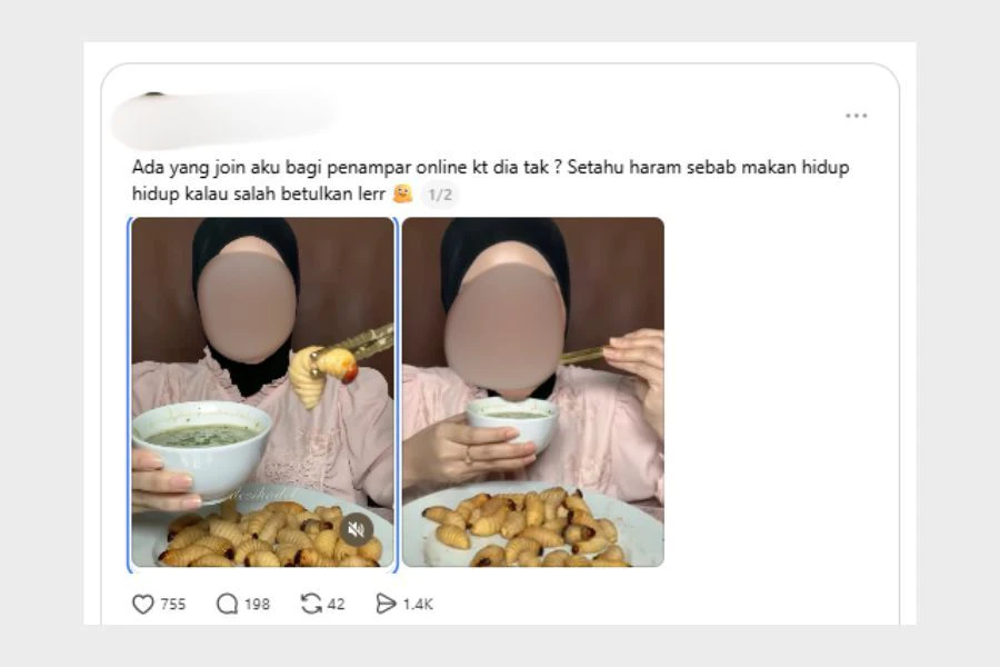  Menurut netizen perbuatan itu didakwa melanggar hukum Islam.
