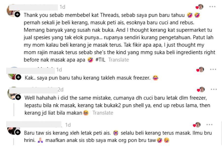 Antara komen di laman Threads.