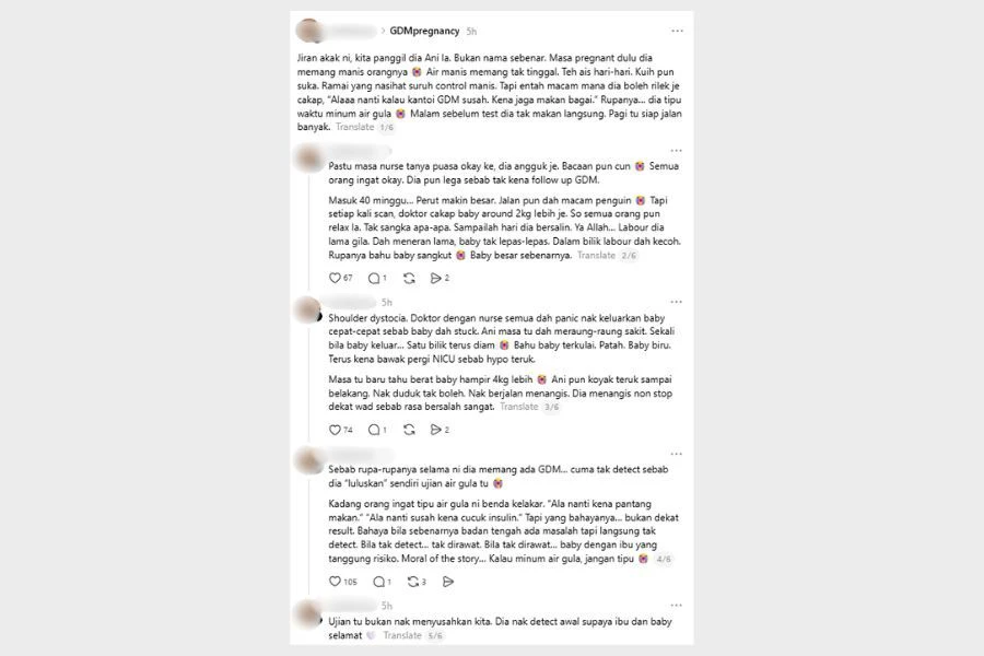 Perkongsian pengguna itu mencuri perhatian ramai.