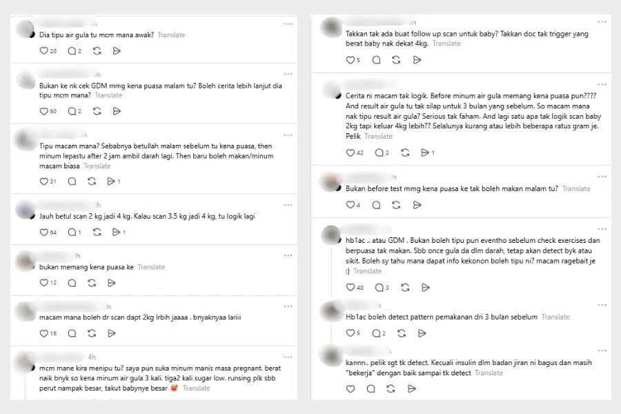 Komen netizen di media sosial.
