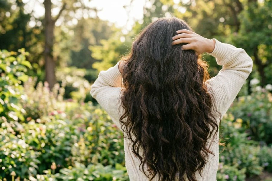 Kolagen merangsang pengeluaran keratin yang menguatkan rambut.