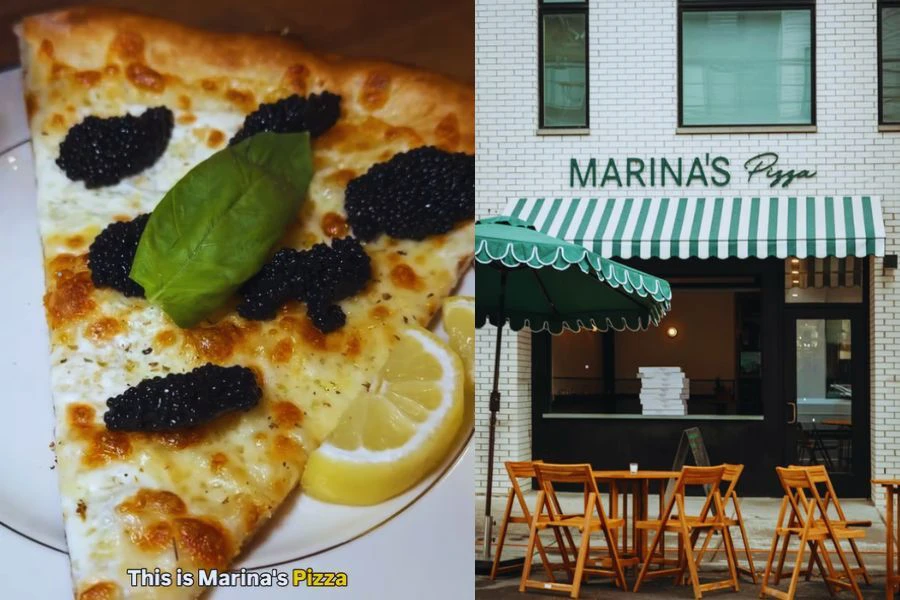 Marina's Pizza Co. dikenali kerana pilihan menu piza lazat.