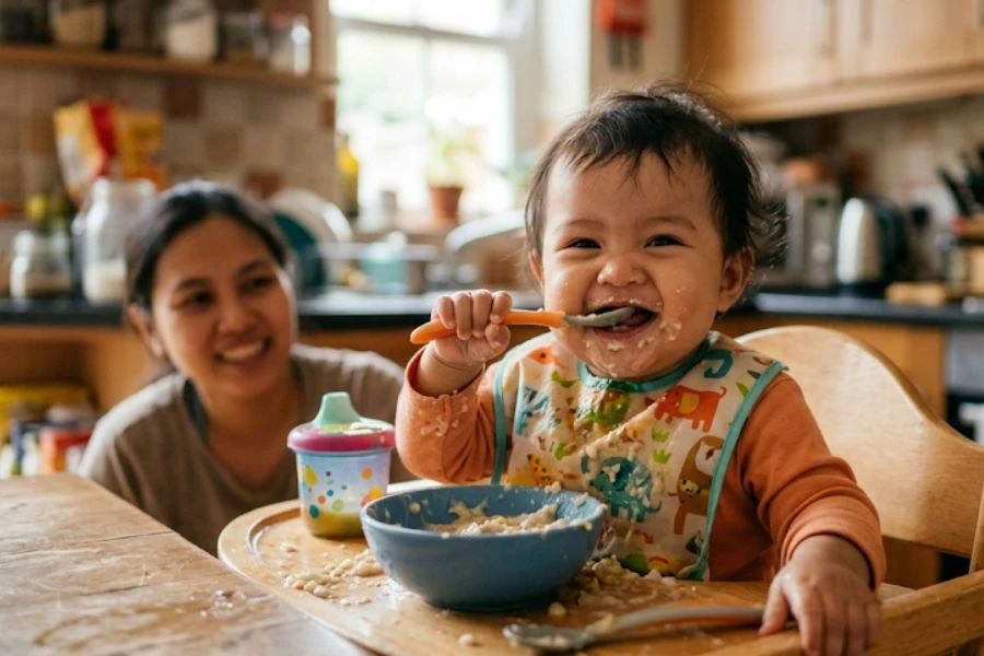 Ramai ibu bapa pilih masak sendiri makanan bayi supaya lebih mudah kawal kandungan garam dan perasa.