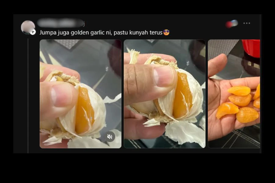 Ada netizen mendakwa golden garlic mempunyai aroma lebih kuat dan rasa berbeza berbanding bawang putih biasa.