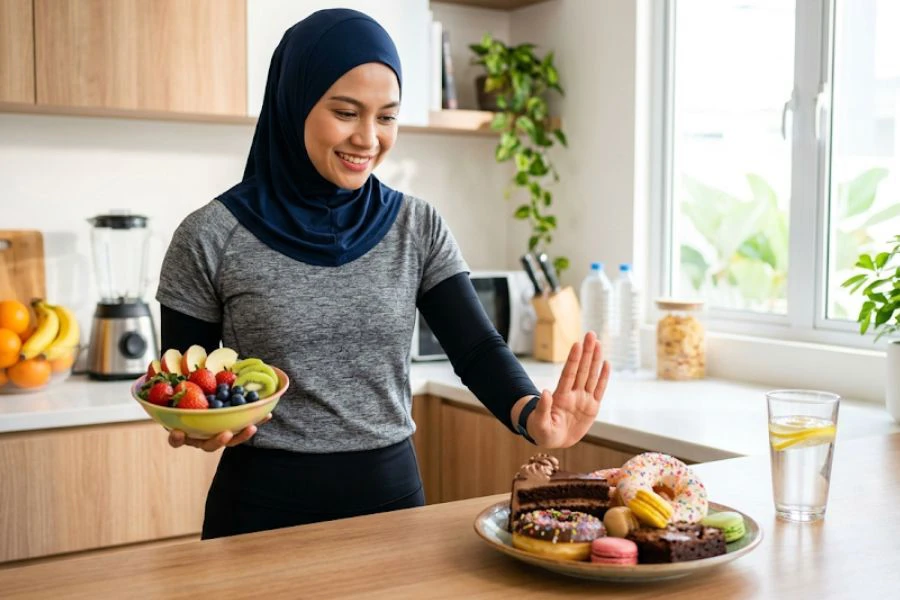 Fokus pada keseimbangan pemakanan penting dalam membantu mengawal kesihatan dan hormon badan.