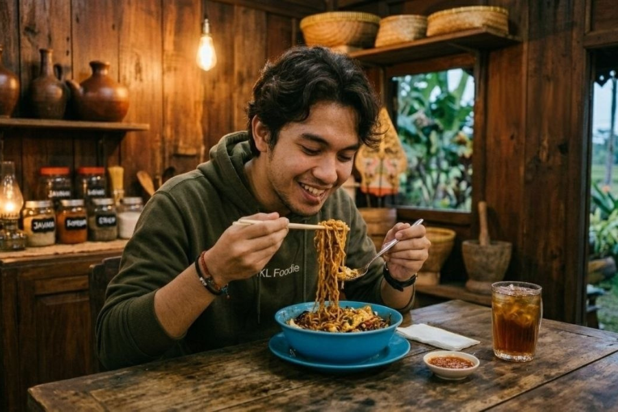 Setiap hari Edi akan makan dua bungkus mi segera.