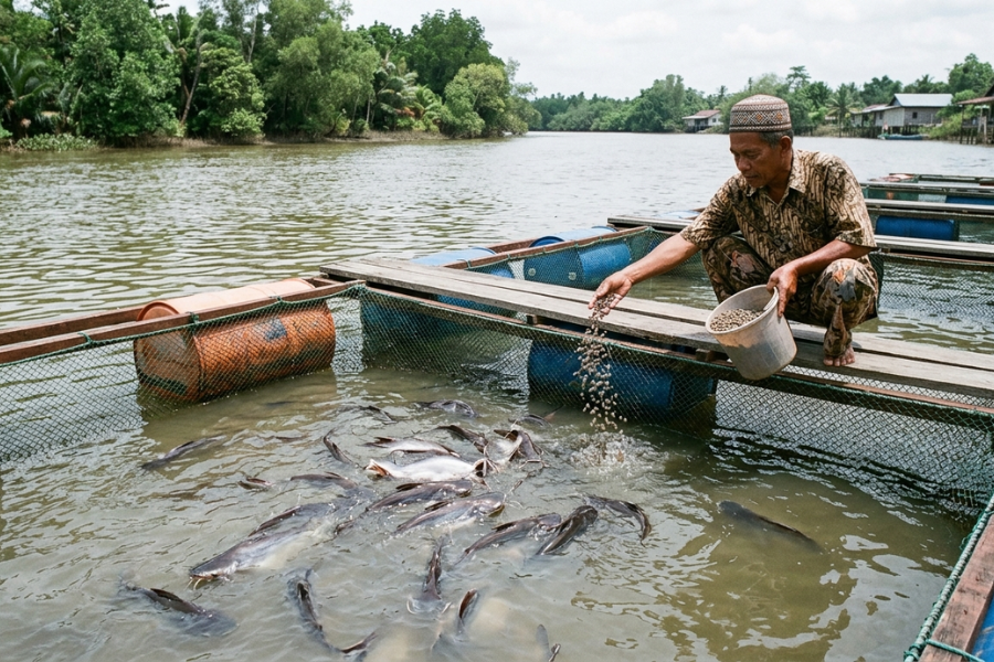 Patin sangkar yang dibela memiliki bau yang lebih hanyir berbanding patin liar.