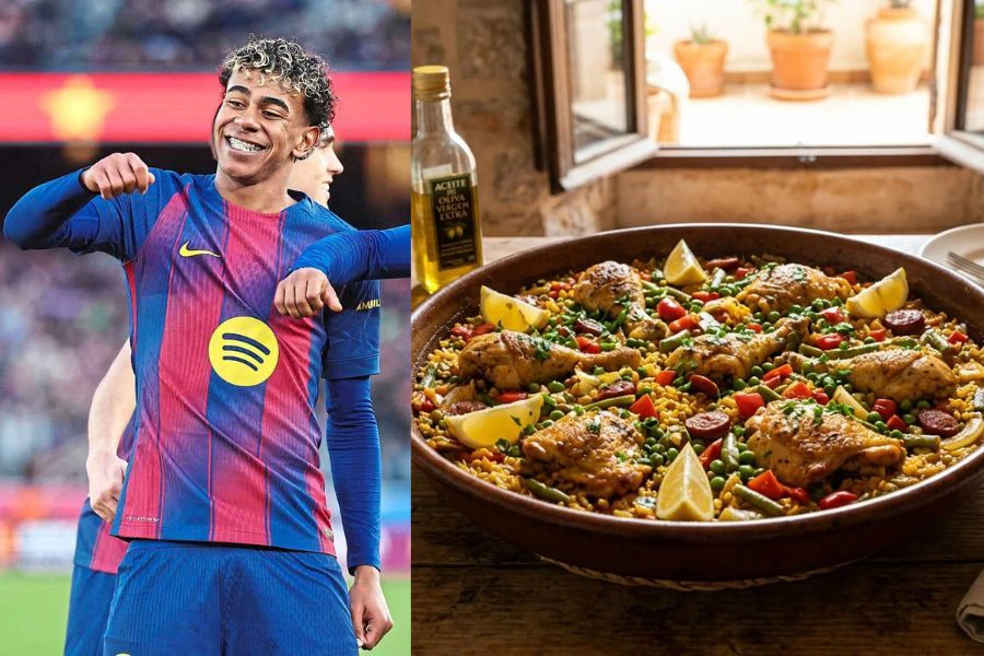 Arroz con pollo sering menjadi pilihan Lamine Yamal sebelum perlawanan.