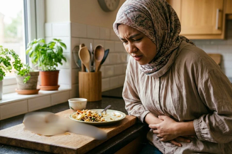 Masalah perut senak selepas makan boleh diatasi dengan mengamalkan halia mentah.