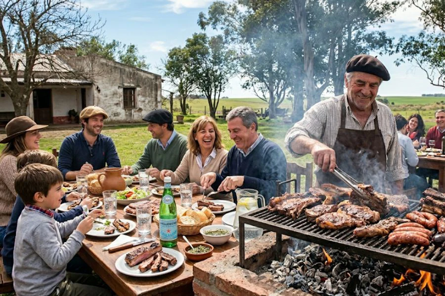 Amalan 'asado' menjadi simbol perpaduan dalam kalangan masyarakat Argentina.