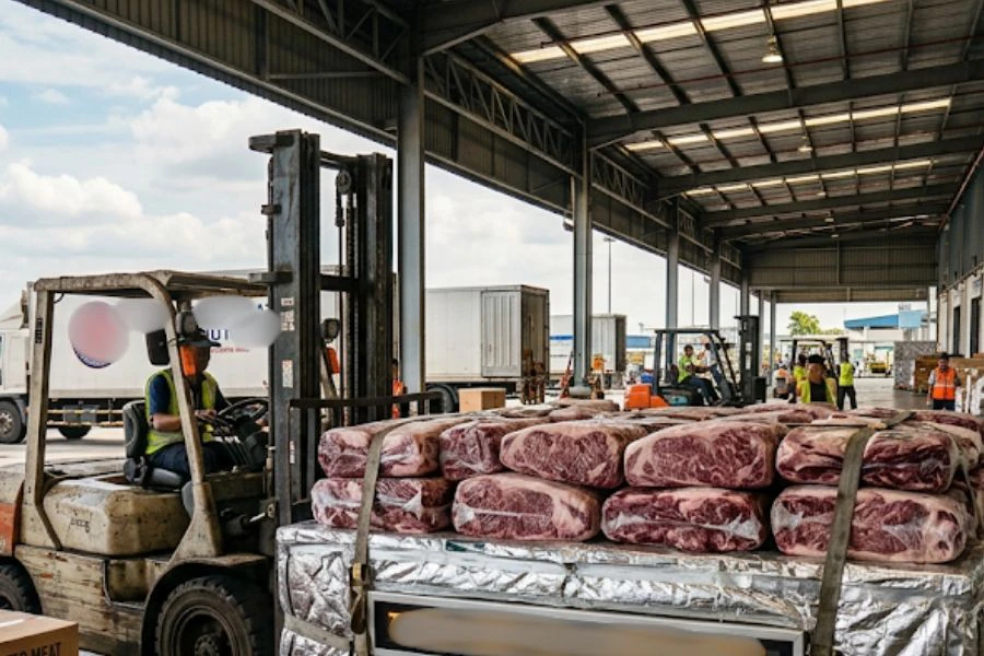 Argentina mengekalkan tradisi membawa kira-kira 900kg daging lembu.