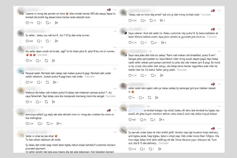 Komen netizen di media sosial.