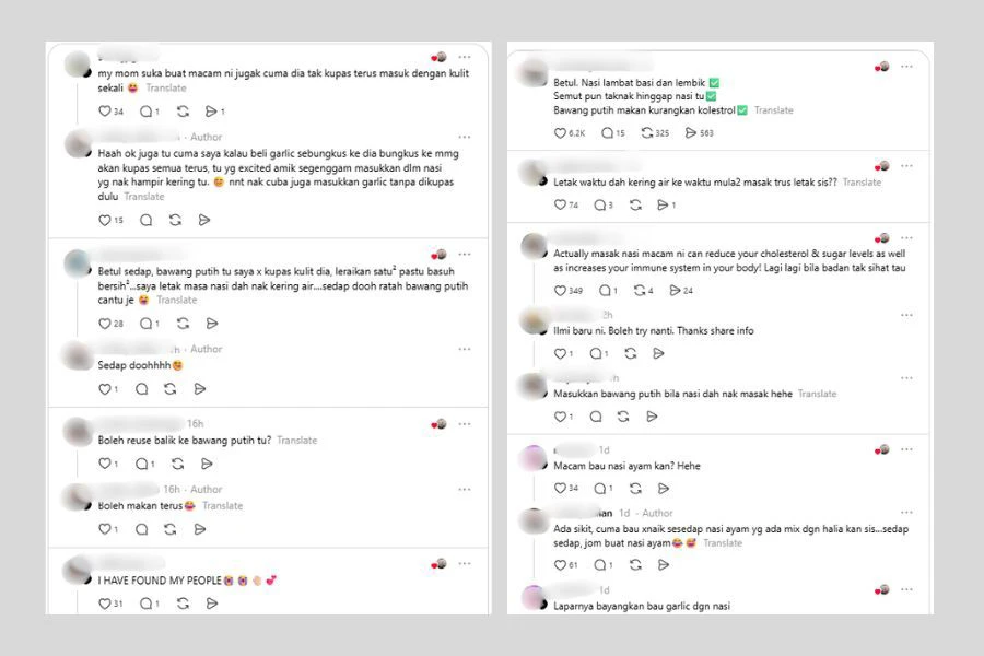 Komen netizen di laman Threads.