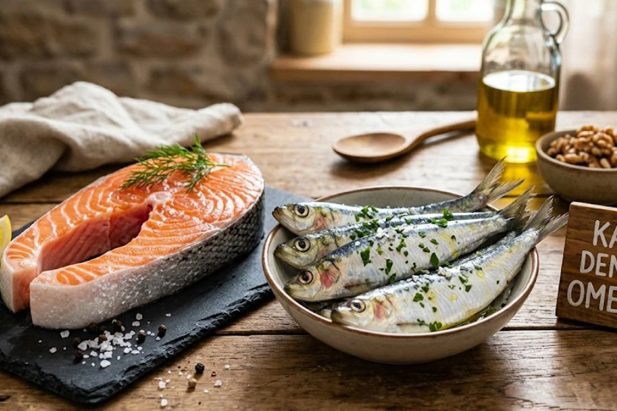 Ikan salmon antara sumber terbaik omega-3.