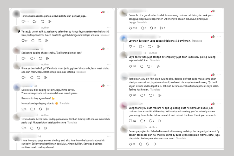Komen netizen di media sosial.