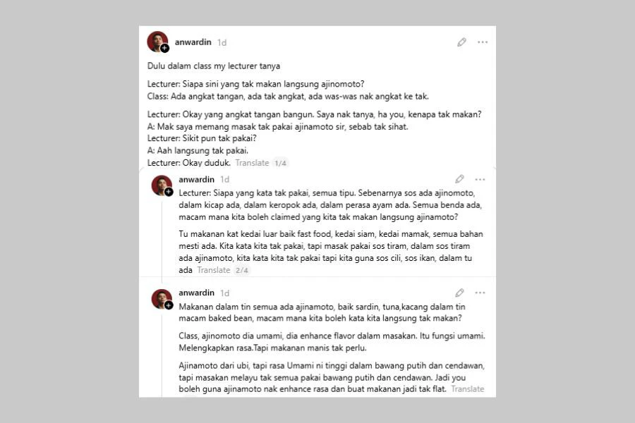Perkongsian tersebut mencuri perhatian ramai.