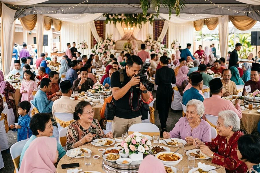 Pihak tuan rumah sepatutnya berbudi bahasa dengan semua tetamu tidak kira petugas majlis sekalipun.