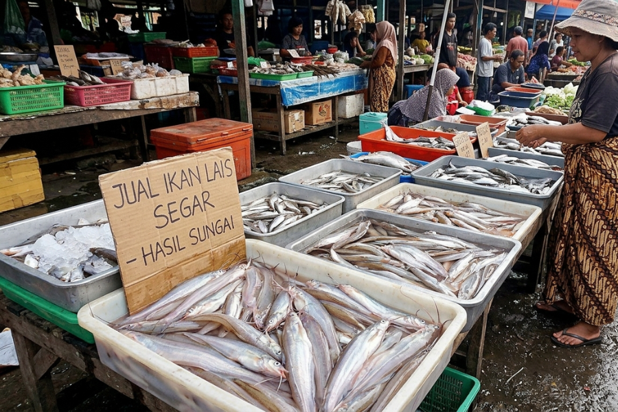 Ikan lais merupakan sejenis ikan sungai yang dikatakan memiliki rasa isi yang sangat manis.