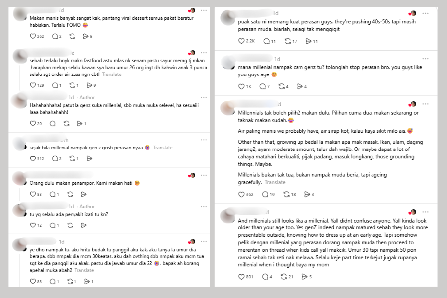 Komen netizen di laman Threads.