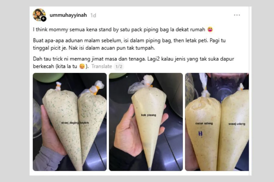 Perkongsian Ummu mencuri perhatian netizen.