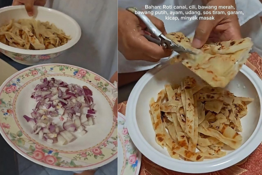 Lebihan roti canai yang tidak dibuang dan diolah semula membantu mengelakkan pembaziran makanan.