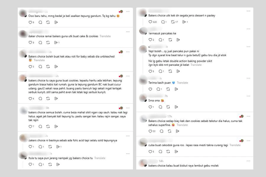 Komen netizen di laman Threads.