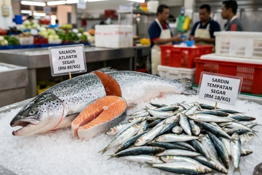 Kedua-dua ikan ini kaya dengan asid lemak untuk seimbangkan penghasilan minyak pada kulit kepala.