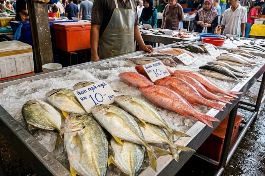 Nyok-nyok dan ikan merah antara paling mendapat pujian netizen untuk dimasak kari.